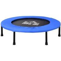 HOMCOM Fitness Trampoline Exercise, Max Load 100 KG, Blue Black in Dark Blue