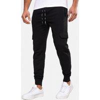 Threadbare Men's 'Stefan' Cargo Style Joggers in Black | Size: 2XL