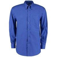Kustom Kit Men's Oxford Classic Long-Sleeved Shirt in Blue | Size: 23 inches
