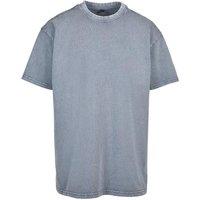 Build Your Brand Men's Heavyweight Oversized T-Shirt in Blue | Size: 2XL