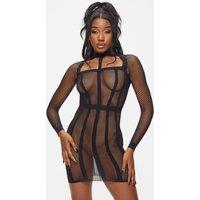 Ann Summers Women's Jupiter Dress in Black | Size: Large/XL