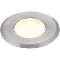 Netlighting Cove Integrated LED Outdoor Coastal Recessed Light Marine Grade Brushed Stainless Steel Frosted IP67 in Grey
