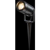 Netlighting Knightsbridge EAMON 230V IP65 GU10 Polycarbonate Spike light Black EASPK1BK