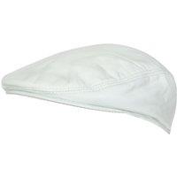 Infinity Leather Leather Peaky Blinders Newsboy Flat Hat in White | Size: 2XL