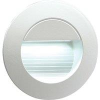 Netlighting IP54 Recessed Round IndoorOutdoor LED GuideStairWall Light White LED 230V