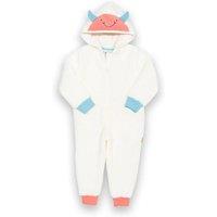 Kite Girl's Huggle Bub Fleece Onesie Cream | Size: 12-18 m