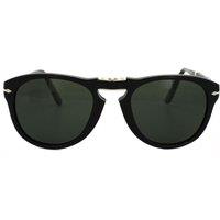 Persol Men's Round Black Green Sunglasses