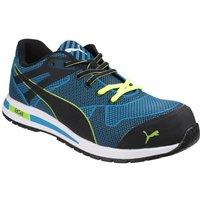 Puma Safety Men's 'Blaze Knit Low' Safety Trainers in Blue | Size: 11