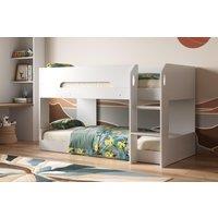 Flair Mystic Low Pod Bunk Bed in White | Size: Single