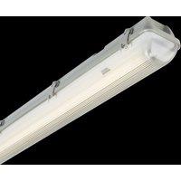 Netlighting 6ft Single HF Non Corrosive Fluorescent Fitting EmergencyV IP65 1x70W in Grey
