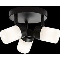 Netlighting G9 Triple Spotlight with Frosted Glass Matt Black 230V IP44 25W