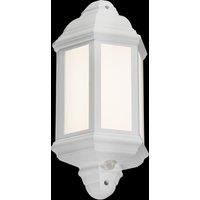 Netlighting LED Half Wall Lantern with PIR White 230V IP54 8W