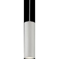 Netlighting Knightsbridge Dasan Single Long Fixed Round Pendant White DAB1FRW