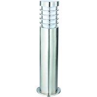 Netlighting Bliss Outdoor Floor Post IP44 Brushed Stainless Steel & Frosted in Grey