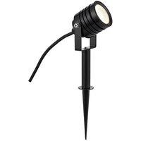 Netlighting Luminatra Integrated LED 1 Light Outdoor Spike Light Black Anodised Frosted IP65