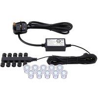 Netlighting Ikon Round Outdoor Integrated LED 30Mm Kit IP67 0.15W Polished Stainless Steel & Clear Pc in Grey