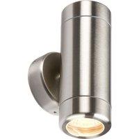 Netlighting Stainless Steel Up & Down Light GU10 Fitting 230V IP65 in Grey