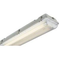 Netlighting 6ft Twin HF Non Corrosive Fluorescent Fitting EmergencyV IP65 2x70W in Grey