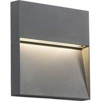Netlighting LED Square Wall Guide light Grey 230V IP44 4W