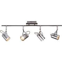 Netlighting Quad Bar Spotlight Chrome 230V GU10 in Grey
