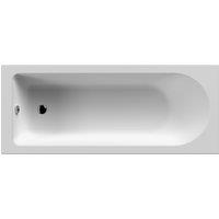 Balterley Single Ended Straight Shower Bath with Leg Set, 1600mm x 700mm - White