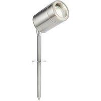Netlighting Atlantis Outdoor Spike IP65 7W Marine Grade Brushed Stainless Steel in Grey