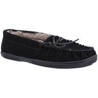 Hush Puppies Men's 'Ace' Suede Classic Slippers in Black | Size: 10