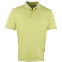 Premier Men's Coolchecker Pique Polo Shirt in Lime | Size: XL