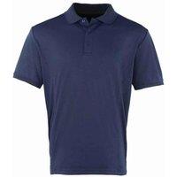 Premier Men's Coolchecker Pique Polo Shirt in Navy | Size: Medium