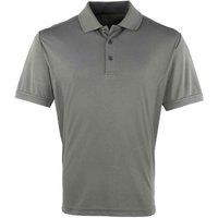 Premier Men's Coolchecker Pique Polo Shirt in Dark Grey | Size: 2XL