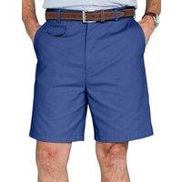 Chums Men's Cotton Chino Shorts with Discreet Side Elastication in Navy | Size: 40