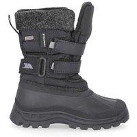 Trespass Men's Strachan II Waterproof Touch Fastening Snow Boots in Black | Size: 1