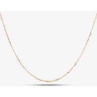 T.H.Baker Women's Rose Gold Plated 20 Inch Trace Chain CA4DC040/0.50 RGP | Size: 20 inches