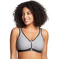 Royce Lingerie Women's Eden Front Fastening Cotton Bra in Grey | Size: 42B/C