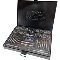 Autojack Metric Tap & Die Set 40 Piece Split Dies Wrench Kit in Black