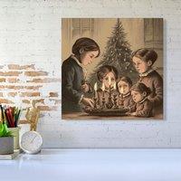 Warren Reed - Designer Christmas Candles Canvas | Size: w10 inch x h10 inch