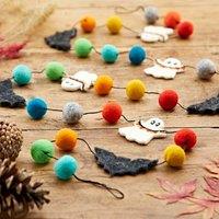 Paper High Felt Ghosts & Bats Halloween Garland