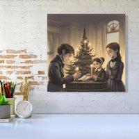 Warren Reed - Designer Lighting The Candles Canvas | Size: W16 x H16