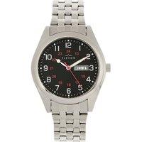 Elevon Men's Gann Bracelet Watch with Day & Date in Silver