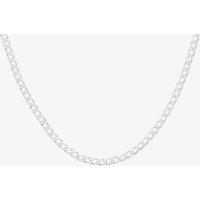 T.H.Baker Men's Sterling Silver Flat Curb Chain 61cm 8.13.6367 | Size: 61 cm
