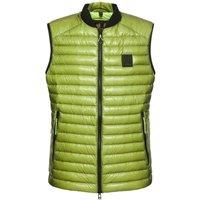 Belstaff Men's Airframe Neon Yellow Shiny Gilet Down Filled Jacket | Size: 2XL