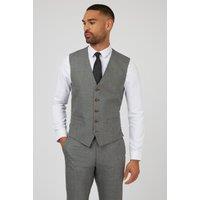 Antique Rogue Men's Grey Texture Waistcoat | Size: 50R