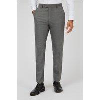 Antique Rogue Men's Grey Texture Trousers | Size: 46R