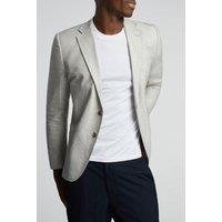 Limehaus Men's Pale Single Breasted Blazer Patch Pocket in Grey | Size: 44R