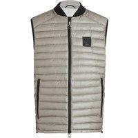 Belstaff Men's Airframe Beige Shiny Gilet Down Filled Jacket | Size: Large