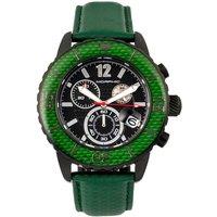 Morphic Men's M51 Series Chronograph Leather-Band Watch with Date in Green
