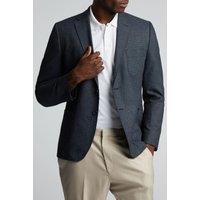 Limehaus Men's Texture Single Breasted Blazer in Navy | Size: 46R