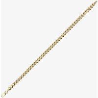 T.H.Baker Women's 9ct Yellow Gold 7 Inch Hollow Three-Row Bead Bracelet CN970-07 | Size: 7 inches