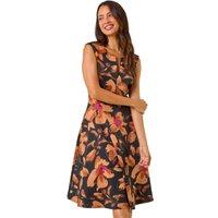 Floral Printed Fit & Flare Dress