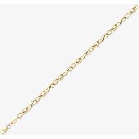 T.H.Baker Women's 9ct Yellow Gold Infinity Link Bracelet BR521-07 | Size: 7 inches